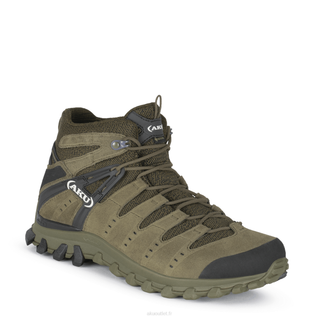 AKU alterra lite mid gtx Hommes LZ4N10 vert camouflage/noir